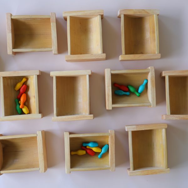 Natural Bamboo Sorting Container Set