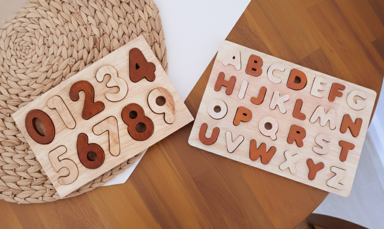 952 951 (1) Natural Capital Letter & Number Puzzle Bundle! - Image 1