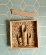 Montessori Sand Tray + Bamboo Scoops - Image 2
