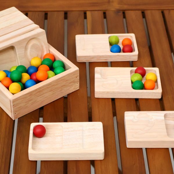 Writing and Counting Trays + Wooden Balls