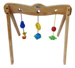 QToys Premium Wooden Baby Gym with Animal Mobiles – Natural Montessori Activity Center - Image 4