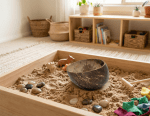 Natural Coconut Sensory Scoop | Eco-Friendly Open-Ended Play Resource - Image 2