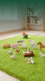 Farm Animals & Tractor Set