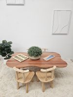 Children's hardwood cloud table with 4 chairs - Image 3