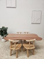 Children's hardwood cloud table with 4 chairs - Image 5