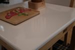 White top timber table - Image 4
