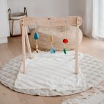 QToys Premium Wooden Baby Gym with Animal Mobiles – Natural Montessori Activity Center - Image 5