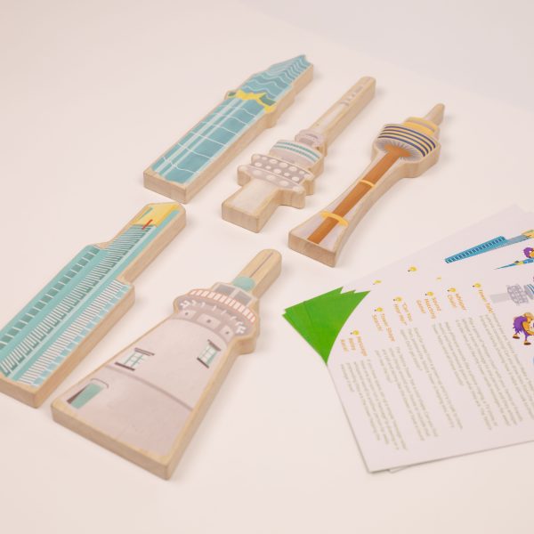 Australian Iconic buildings set of 5-With educational activity cards