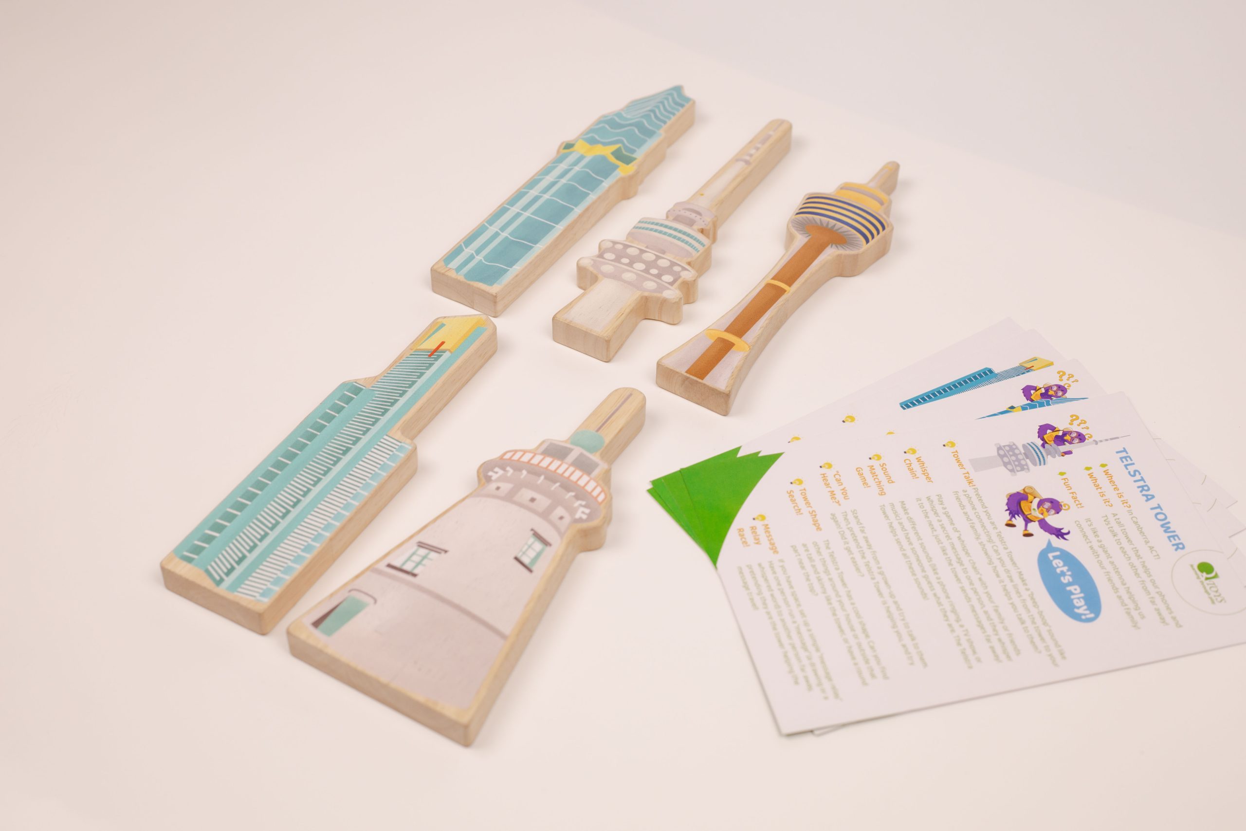 Australian iconic buildings toyset Australian Iconic buildings set of 5-With educational activity cards - Image 1