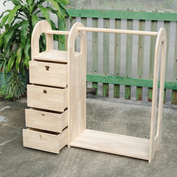 Montessori Wardrobe with Drawers