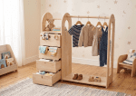 Montessori Wardrobe with Drawers