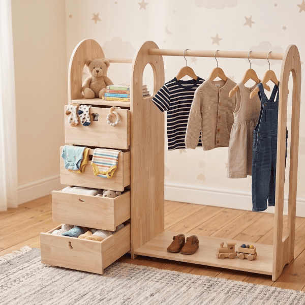 Montessori Wardrobe with Drawers