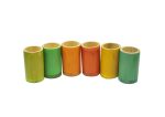 Rainbow Bamboo Sorting Tubes Set of 6 - 015