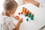 Rainbow Bamboo Sorting Tubes Set of 6 - Image 4