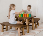Rainbow Bamboo Sorting Tubes Set of 6 - Image 2
