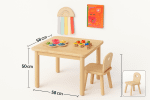 Classic Square Table and 2 Chairs - Image 7