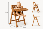 Hardwood Baby High Chair - Image 7
