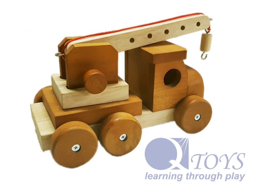toy crane with tracks